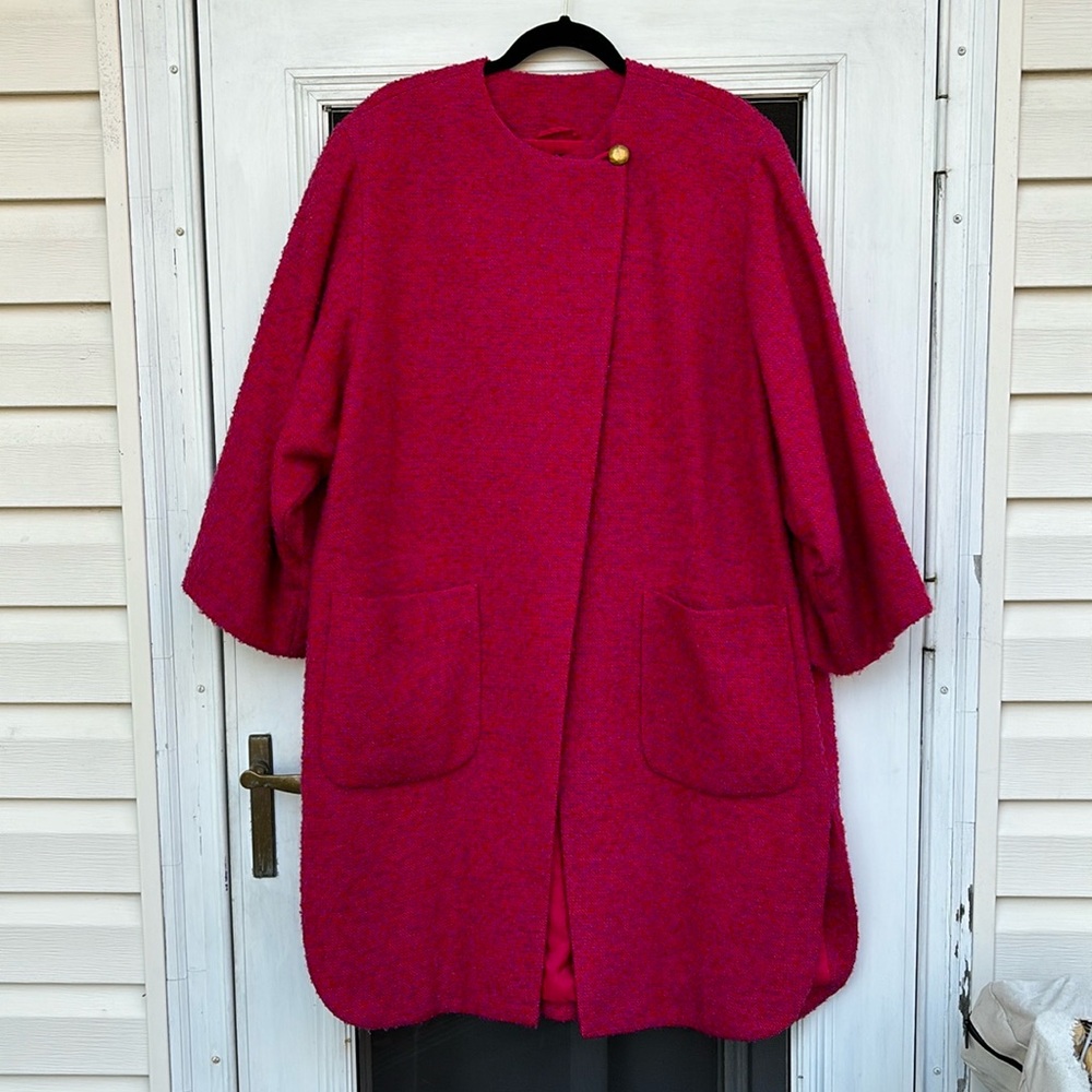 LOUIS FERAUD LADIES PINK PURPLE LIGHT JACKET-VINTAGE